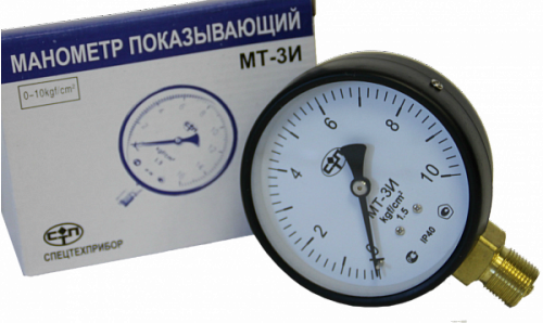 Манометр MR 63-10 радиальный 10 бар диаметр 63 мм