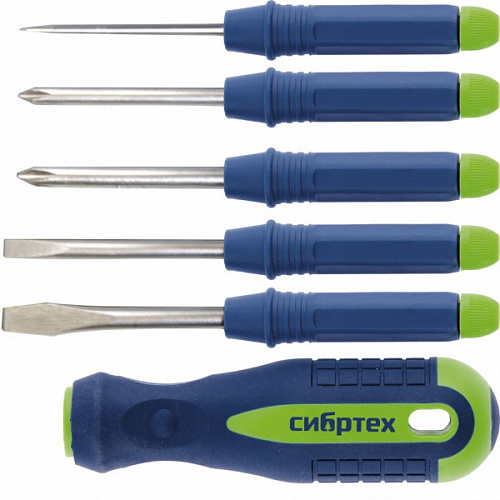 Отвертка со сменными насадками 5 штук CrV