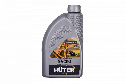 Масло Huter 2T полусинтетика, 1литр (2х тактное)