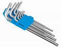 Набор ключей имбусовых TORX T10 - T50 9 шт пластиковый держатель