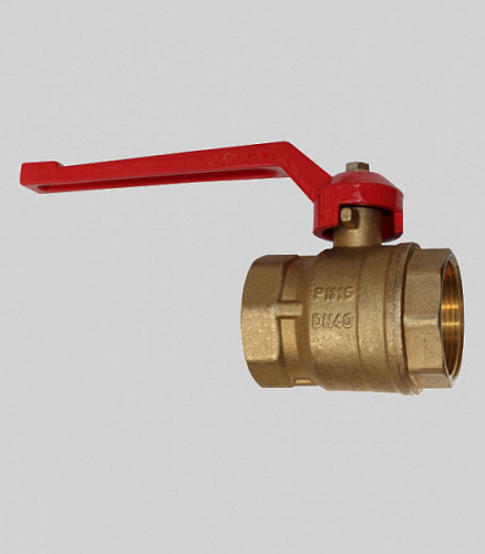 Кран шаровый латунь ДУ40 (1 1/2”) ВР/ВР рычаг