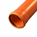 Труба для наружной канализации ПП 110*3,4*1000 SN4 рыжая